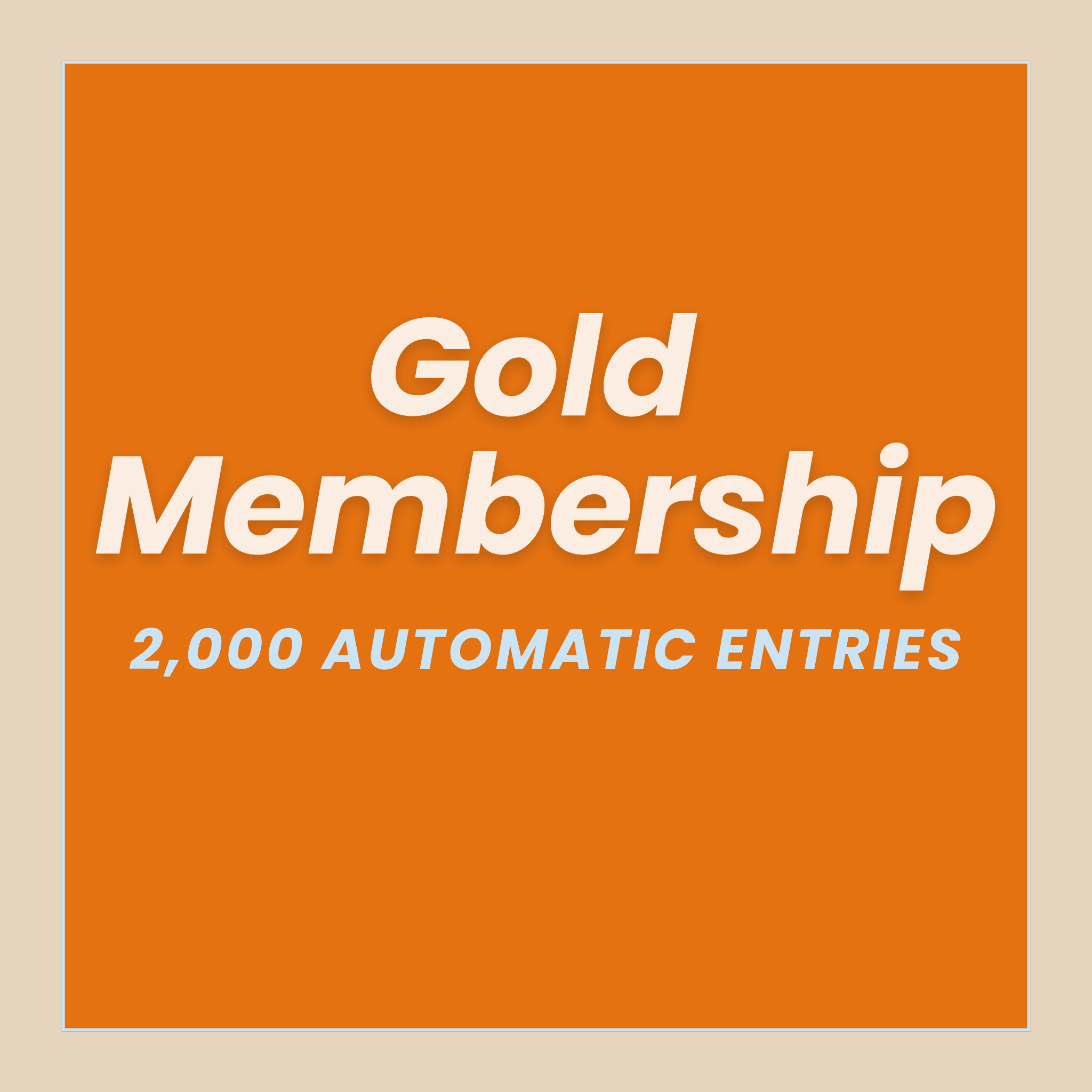 Gold Membership