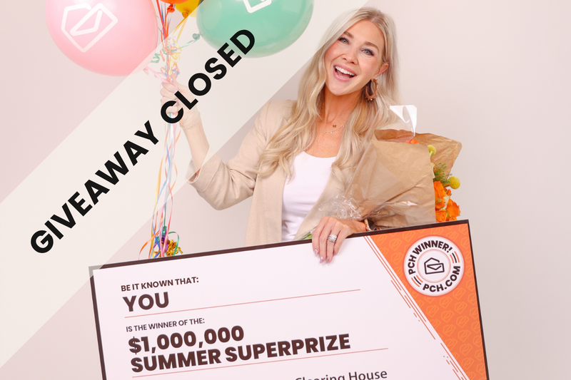 $1,000,000 Summer SuperPrize check