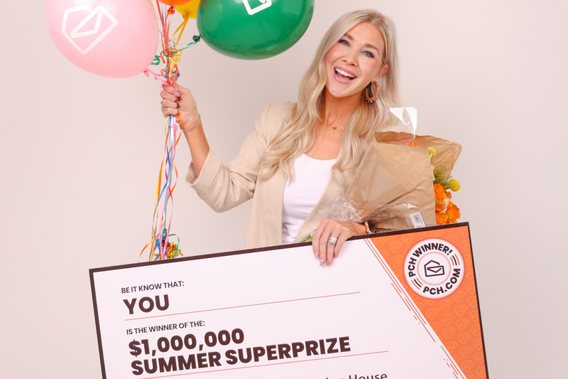 $1,000,000 Summer SuperPrize check