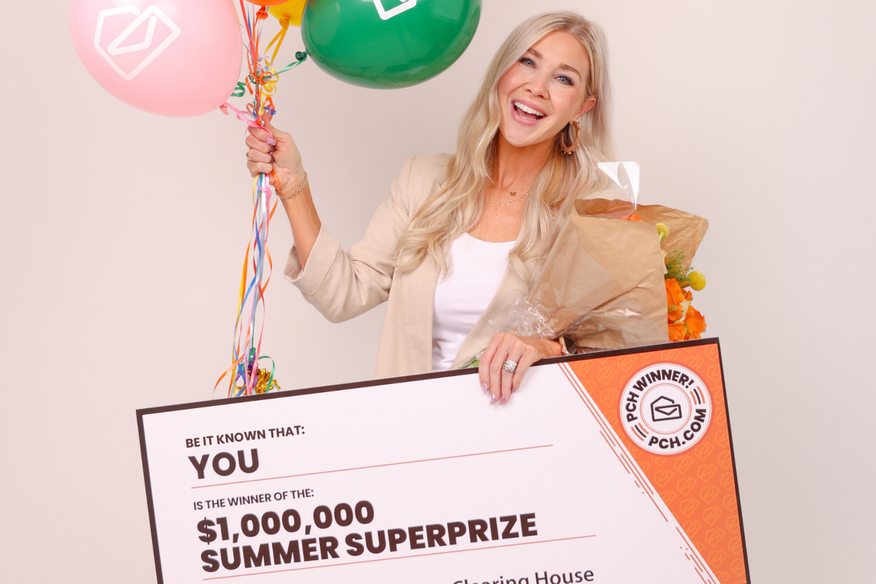 $1,000,000 Summer SuperPrize check