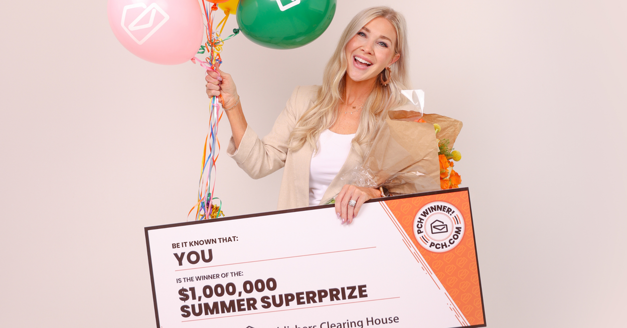 $1,000,000 Summer SuperPrize check