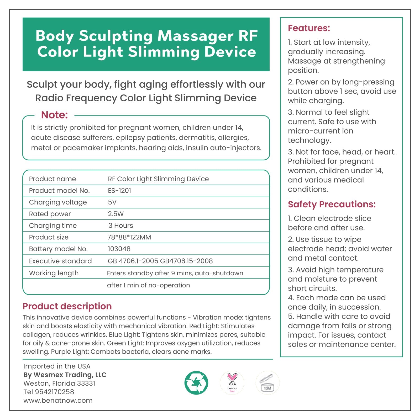 Body Slimming & Contouring Device