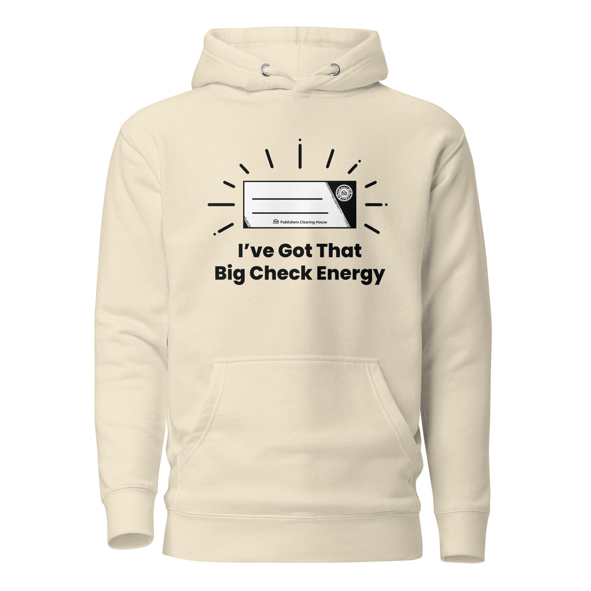 Big Check Energy Classic Hoodie (Unisex) | Bone / S | PCH
