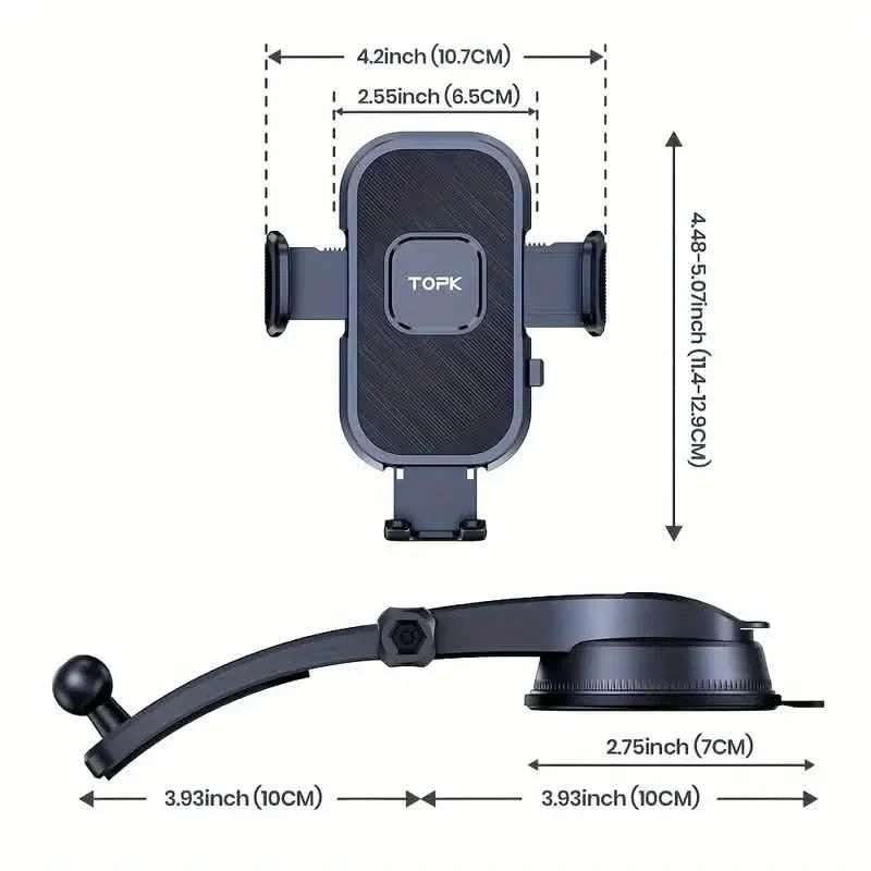 Car Phone Holder with Adjustable Dashboard Mount