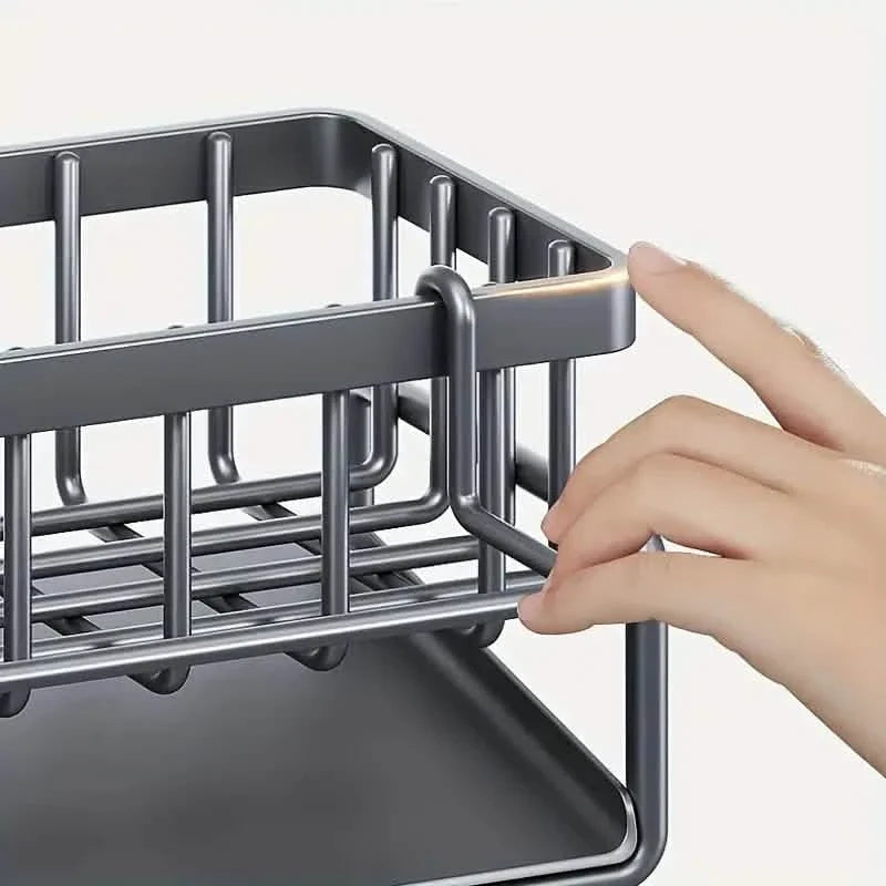 Multi-Functional Household Sink Organizer with Drain Basket